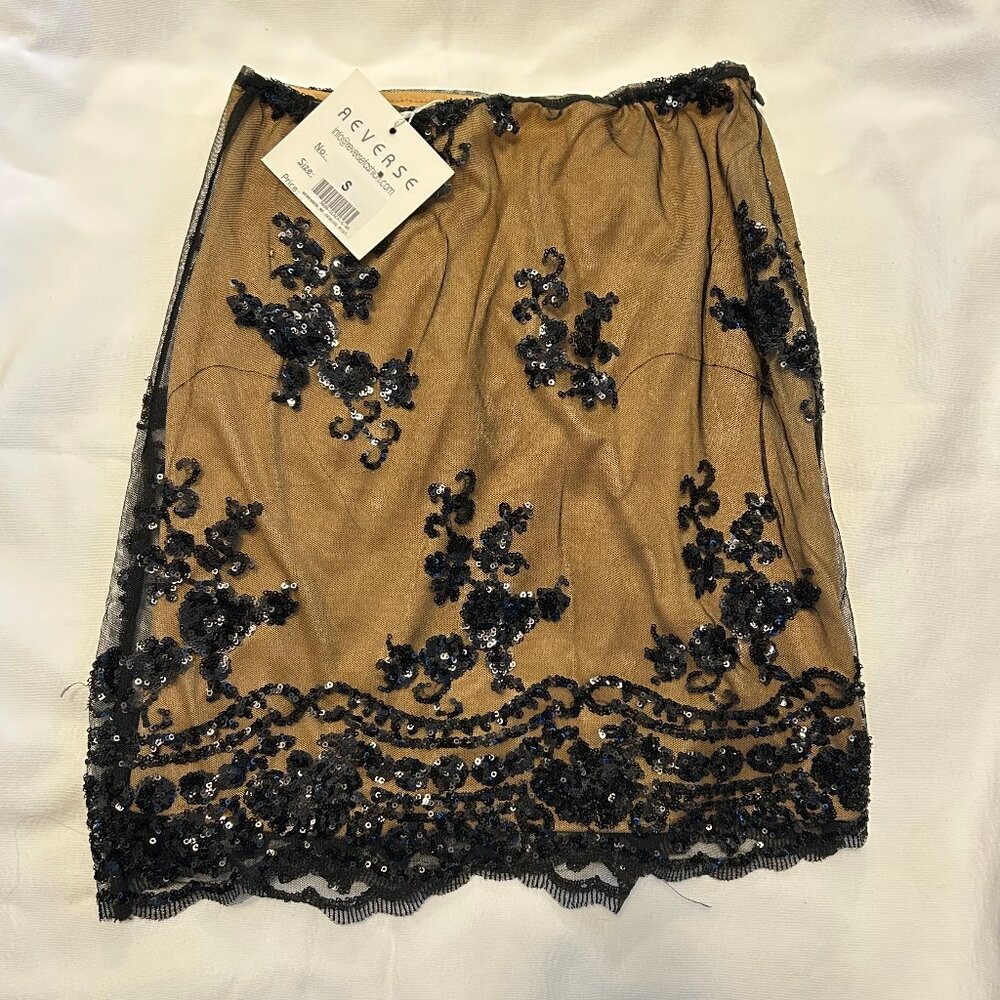 Sequin mini skirt
